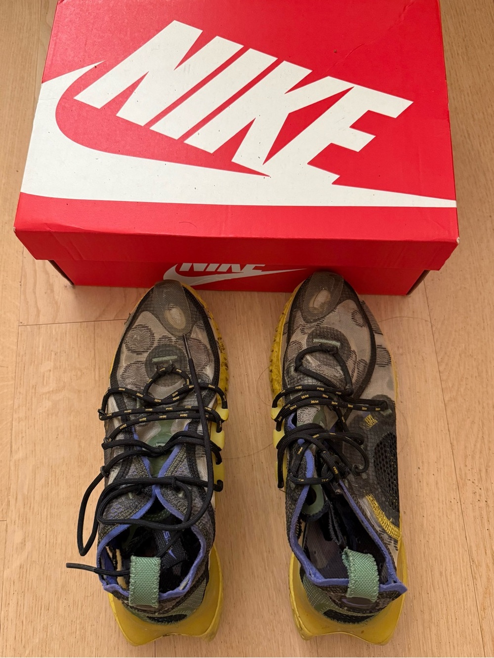 Nike Flow ISPA SE Low top rare Camo Trail Running Hiking Shoes Unisex W8/M7 EUC - Picture 2 of 6